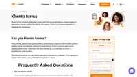 Norint teikti geresnę pagalbą, būtina turėti daugiau informacijos apie klientus. Vienas iš būdų ją gauti yra kliento forma.