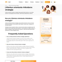 Į klientą orientuota rinkodaros strategija yra motyvuojama klientų lūkesčių. Strategiją kuria vyresnioji vadovybė. Sužinokite daugiau apie šią strategiją.