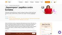 Kaip susisiekti su „Squarespace“ klientų aptarnavimo tarnyba el. paštu, tiesioginiu pokalbiu internete, telefonu, socialiniuose tinkluose ir savitarnoje.