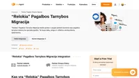 "Reloki" Pagalbos Tarnybos Migracija yra internetinė paslauga, suteikianti galimybę vartotojams perkelti visus savo duomenis tarp pagalbos tarnybos programinių įrangų.