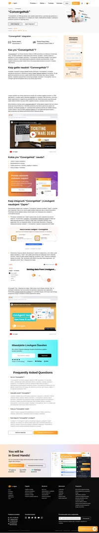 "ConvergeHub" yra klientų santykių valdymo programinė įranga, kuri padeda jums gauti klientų įžvalgas ir daugiau parduoti.