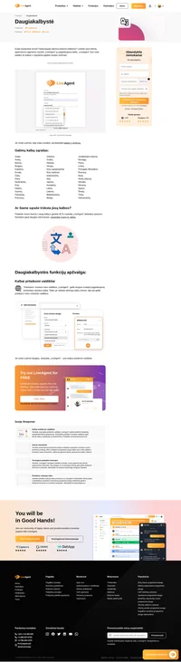 „LiveAgent“ taip pat gali kalbėti ir jūsų kalba. Tinkinkite savo patirtį ir pasirinkite sąsajos kalbą, kurios norite jūs ir jūsų agentai. Ją galima pakeisti bet kada.