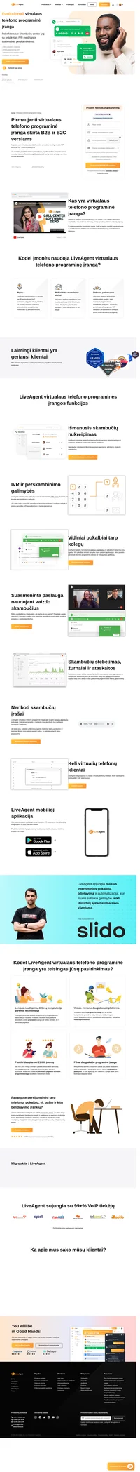 Atlikite ir priimkite tarptautinius skambučius už vietines kainas su LivegAgent virtualaus telefono programine įranga. Mes bendradarbiaujame su 99% VoIP tiekėjų.