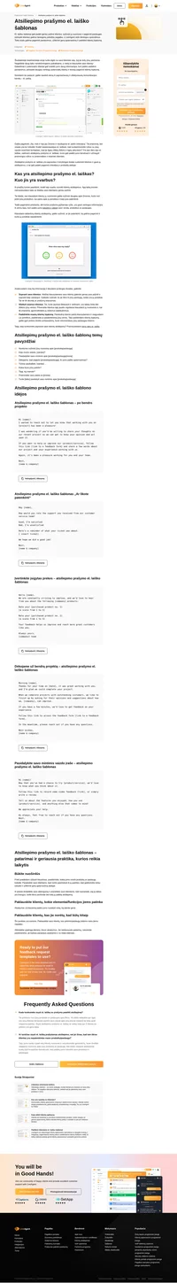 Atsiliepimo prašymo el. laiško šablonai gali padėti jums bendrauti ir užmegzti prasmingus ryšius su potencialiais ir esamais klientais