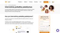 Internetiniai pokalbiai yra vienas iš pagalbos tarnybos programinės įrangos įrankių, kurie įgalina jūsų klientus su jumis susisiekti jūsų svetainėje.
