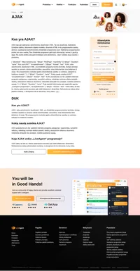 AJAX yra XML, JavaScript, dokumento objekto modelio, dinaminio HTML ir kai kurių kitų svarbių programavimo įrankių derinys.