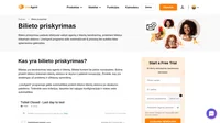 Kai pasirodo naujas bilietas, jis niekam nepriklauso. Atidarę bilietą, galite jį priskirti skyriui arba tam tikram agentui. Galite nustatyti kriterijus.