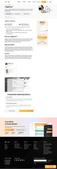 Padidinkite klientų pasitenkinimą ir būkite pasiruošę viskam. „Highrise“ yra tiesiogiai integruojama į „LiveAgent“. Skaitykite apie šį „Highrise“ CRM įskiepį ir jį išbandykite.