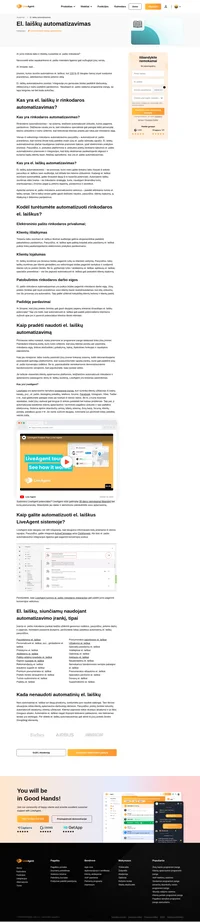 Sužinokite apie rinkodaros tikslais naudojamą el. laiškų automatizavimą ir gaukite patarimų bei privalumų, kaip iš karto patobulinti rinkodaros strategijas.