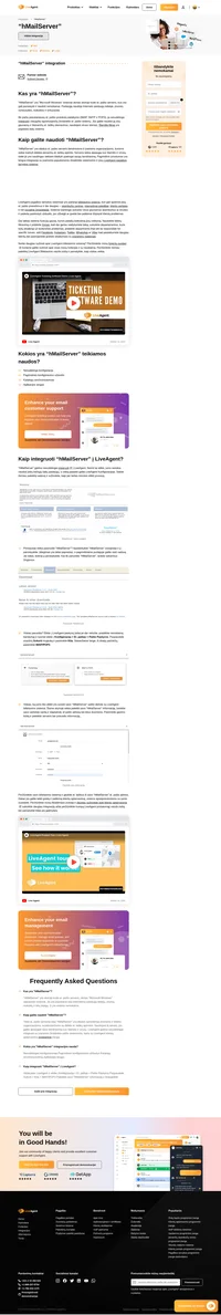 "hMailServer" yra populiarua ie visiems nemokamai suteikiamas el. pašto serveris. Jis labiausiai tinkamas didelėms įstaigoms ir bendrovėms.
