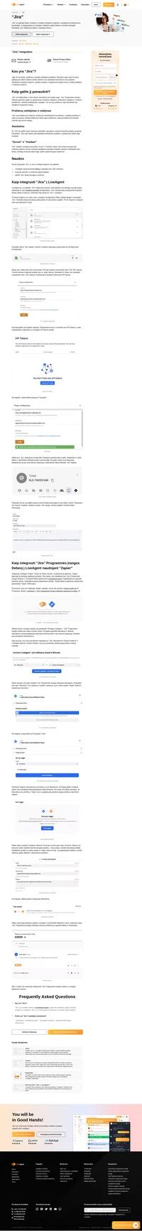 Stebėkite savo klaidas, problemas ir projektus su LiveAgent skirta "Jira" integracija. Patikima bilietavimo sistema, viename sprendime seka visas jūsų problemas.