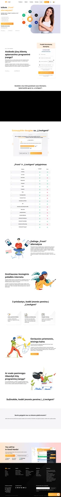 „LiveAgent“ yra pagalbos centrro sprendimas, leidžiantis pagerinti klientų aptarnavimą. El. paštas, tiesioginiai pokalbiai internetu, socialiniai tinklai („Facebook“, „Instagram“ ir dar daugiau).