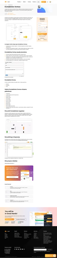 Paslėpkite savo el. pašto adresą vengdami nepageidaujamų laiškų ir pritraukite daugiau potencialių klientų, pateikdami paprastą LiveAgent susisiekimo funkciją - Kontaktines formas. Skaitykite plačiau.