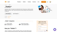 Rašykite "Twitter", komentuokite ir pasirūpinkite savo klientais iš LiveAgent, naudodami "Twitter" integraciją. Ji sklandžiai perkels visą bendravią į jūsų valdymo skydelį.