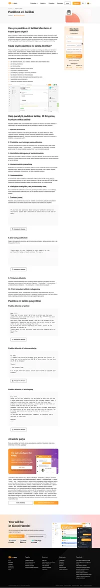 Įmonės strategiškai siunčia padėkos el. laiškus, kad sustiprintų asmeninius ryšius su klientais ir parodytų, jog juos vertina.