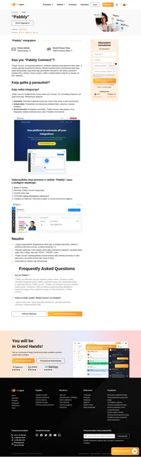 LiveAgent yra pagalbos tarnybos programinė įranga, suteikianti galimybę integruoti beveik+ platformų, įskaitant ir "Pabbly". Integruokite "Pabbly" ir pradėkite gauti naudą.