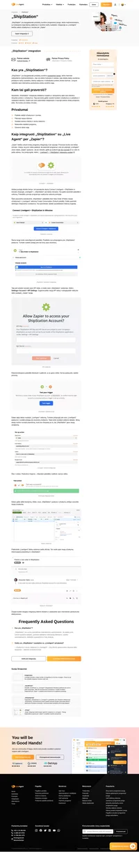 „ShipStation“ integracija leidžia valdyti el. prekybos užsakymus / siuntas tiesiai iš „LiveAgent“. Tiesiog integruokite jį per „Zapier“ ir pradėkite naudotis privalumais.