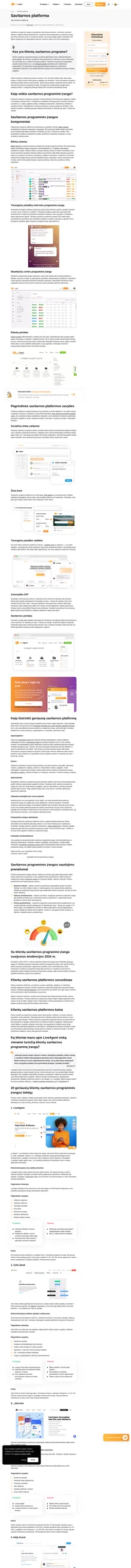 LiveAgent sukurta klientų savitarnos programinė įranga išplės jūsų aptarnavimo galimybes. Leiskite savo klientams savarankiškai spręsti problemas 24/7.