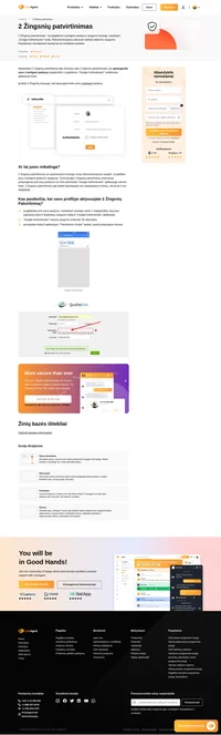 Apsaugokite savo LiveAgent paskyrą. Aktyvuokite 2 Žingsnių Patvirtinimą ir apsaugokite savo LiveAgent paskyrą. Sužinokite, kaip ši papildoma apsauga padeda apsisaugoti ir būtinai išbandykite.