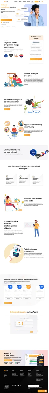 Patraukite savo kliento dėmesį smarkiai sumažindami jų veiklos užduotis su LiveAgent - daugiausiai apžvalgų turinčia ir geriausiai įvertinta SVĮ pagalbos centro programine įranga 2023 m.