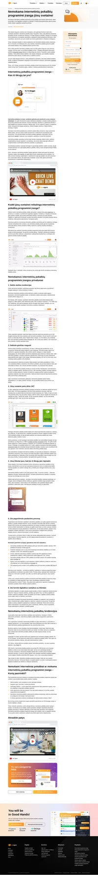 Nemokama internetinių pokalbių programinė įranga jūsų svetainei garantuoja suasmenintas klientų patirtis, geresnį prekės ženklo bendravimą ir konkurencinį privalumą.