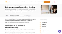Vores tjekliste for websted-lancering hjælper dig med at minimere fejl og forberede dit nye websted til udgivelse. Den ultimative punkt-for-punkt guide.