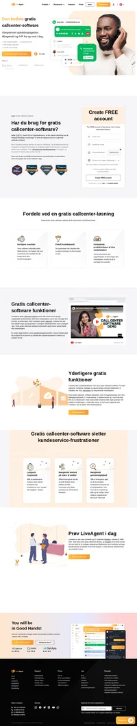 LiveAgents gratis callcenter-software giver dig mulighed for at modtage og foretage opkald i din browser eller i vores mobilapp med ubegrænset opkaldsoptagelseshistorik.