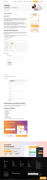 Gør dig klar til at højne din kundesupportoplevelse ved hjælp af LiveAgents gnidningsløse integration med LadiTech. Vent ikke længere, udnyt potentialet i LiveAgent og Laditech i dag.