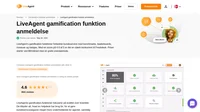 Tjek vores anmeldelse af LiveAgents gamification-funktioner, designet til at hjælpe dig med at motivere dit team og forbedre kundetilfredsheden.