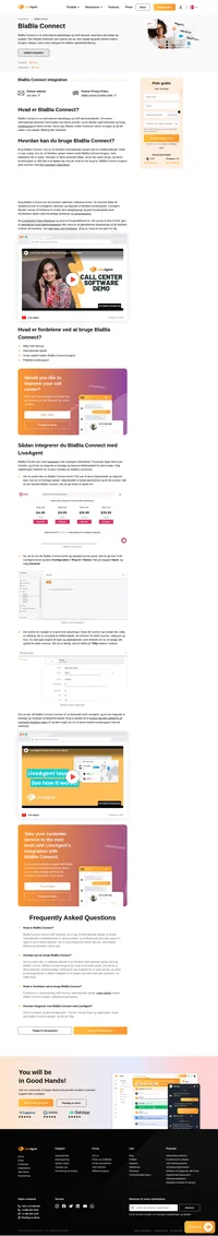 BlaBla Connect er en international opkaldstjenesteudbyder med overkommelige priser, enestående support og gratis opkald mellem BlaBla-brugere.