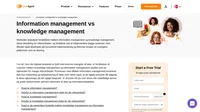 Se forskellene mellem information management vs knowledge management i vores omfattende guide.