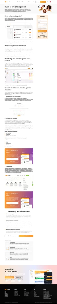 Live chat agenter er medarbejdere, der besvarer kundespørgsmål og forespørgsler gennem Live chat. De svarer kunderne i realtid.