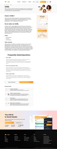 SAML er en åben XML-standard til udveksling af valideringsdata mellem en tjenesteudbyder og en identitetsudbyder (IdP).