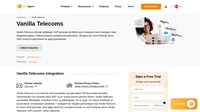 Vanilla Telecoms er en førende internetudbyder og SIP-leverandør af høj kvalitet. Lær mere om Vanilla Telecoms integration.