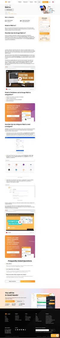 Forbind Mail.ru med LiveAgent og få adgang til flere kommunikationsfunktioner og kanaler til at håndtere kundeforespørgsler