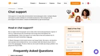 Chat support ydes gennem live chat software. LiveAgent tilbyder online chat support til sine kunder. En kunderepræsentant står klar til at hjælpe.