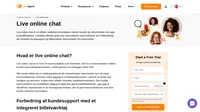 Live online chat er en kommunikation mellem kunder og kunderepræsentanter i realtid gennem en indbygget online chat.