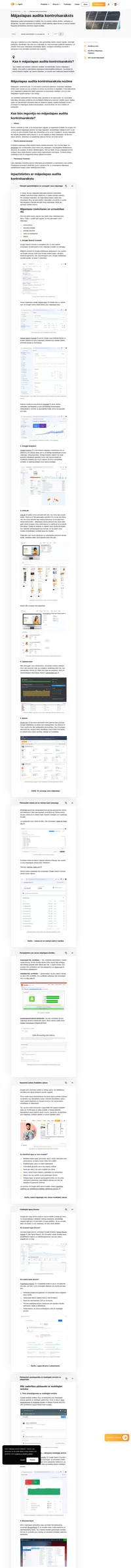 Vai jūsu mājaslapa apmeklētājiem ir veselīga un interesanta? Ieviesiet mūsu mājaslapas audita kontrolsaraksta elementus, un Google būs sajūsmā par jūsu mājaslapu.