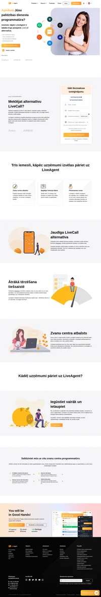 Vēlaties labāku zvanu atbalstu? Izmēģiniet LiveAgent, kas spēj paveikt daudz vairāk nekā tikai zvanīšanu pa tālruni. Uzziniet par LiveAgent palīdzības dienesta priekšrocībām un galvenajām funkcijām.