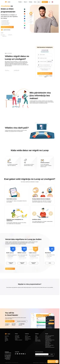 Vēlaties migrēt datus no Lucep uz citu programmu? Iepazīsties ar LiveAgent un tā priekšrocībām! Izmēģiniet bez maksas jau šodien!