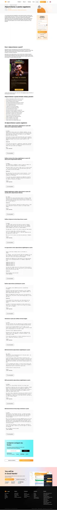 Izmantojiet mūsu atjaunošanas e-pasta sagatves, lai izveidotu savas sagataves, kas ir daļa no jūsu atjaunošanas kampaņām.