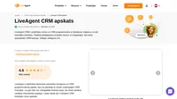 Vai apsverat LiveAgent savām CRM vajadzībām? Iepazīstieties ar mūsu apskatu un uzziniet, kā tam veicās mūsu vispārējo testu laikā.