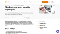 Realizējiet mūsu bezmaksas SEO kontrolsarakstu jaunajām mājaslapām un nonākiet priekšā saviem konkurentiem. Iekšā ir vairāk nekā 20 PADOMI.