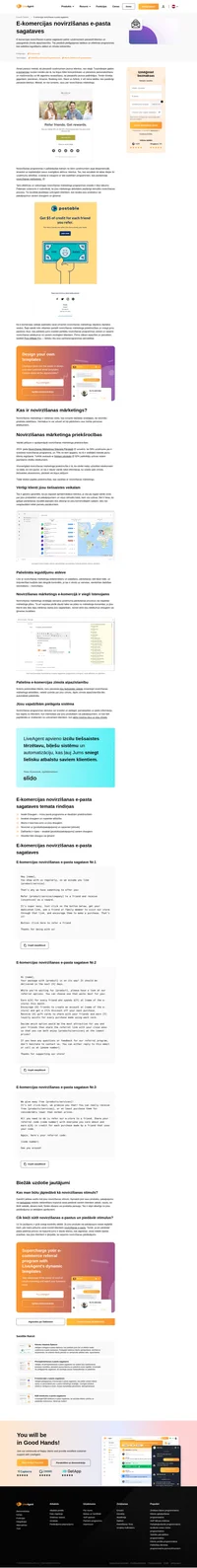 Izmantojiet priekšrocības, ko sniedz trīs mūsu e-komercijas novirzīšanas e-pasta sagataves, kuras varat pielāgot atbilstoši savām vajadzībām.