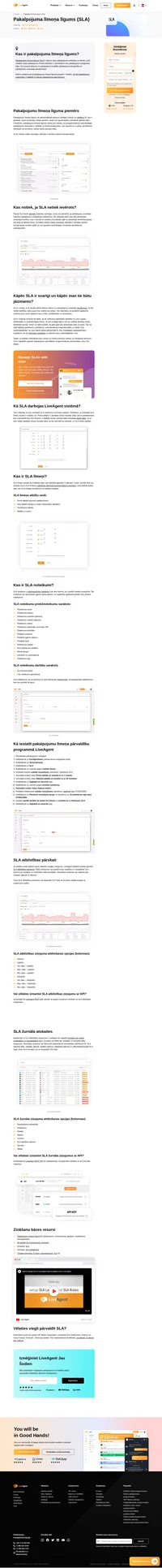 Pakalpojumu līmeņa līgumi (SLA) var uzlabot palīdzības dienesta efektivitāti, nosakot aģentiem sasniedzamos mērķus.