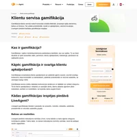 Gamifikācijas līdzekļi var motivēt jūsu atbalsta komandu strādāt cītīgāk un gudrāk. Ļaujiet jūsu aģentiem laika gaitā pelnīt atzinības zīmes un līmeņus.