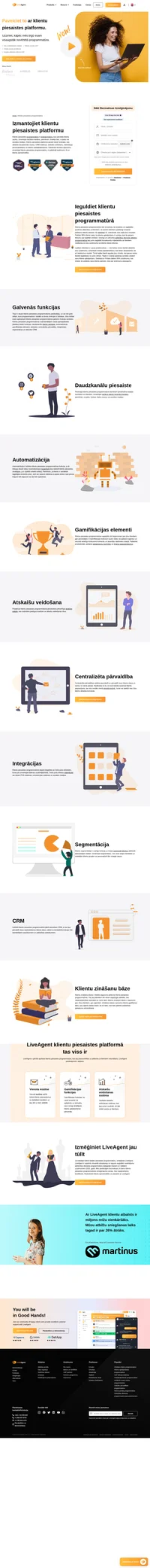 LiveAgent uzlabo klientu apmierinātību ar daudzkanālu klientu piesaistes platformu. Iepazīstieties ar LiveAgent priekšrocībām un pārliecinieties paši.