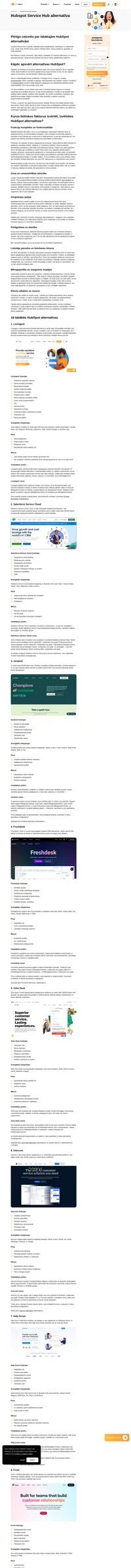 Atklājiet uzņēmumus, kas līdzīgi kā HubSpot, piedāvā novatoriskas CRM alternatīvas, lai paceltu jūsu klientu apkalpošanu jaunā līmenī.