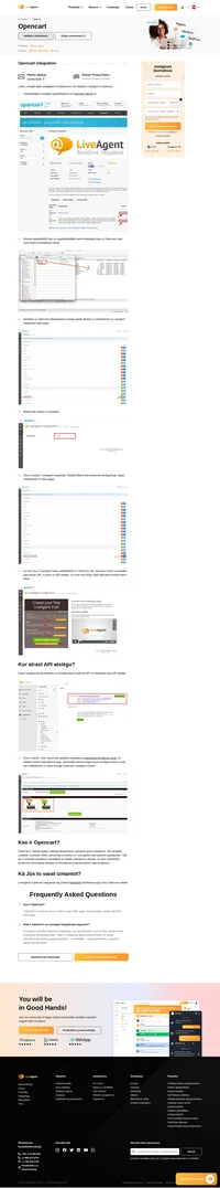 Rūpējieties par saviem klientiem Opencart tīmekļa vietnēs ar tērzēšanu tiešsaistē. Opencart integrācija ar LiveAgent ļauj Jums izvietot tērzēšanas pogu savā tīmekļa vietnē.