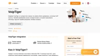 VoipTiger ir VoIP operators birojam, zvanu centram, mājās utt. Uzziniet vairāk par VoipTiger integrāciju LiveAgent un tās priekšrocībām.